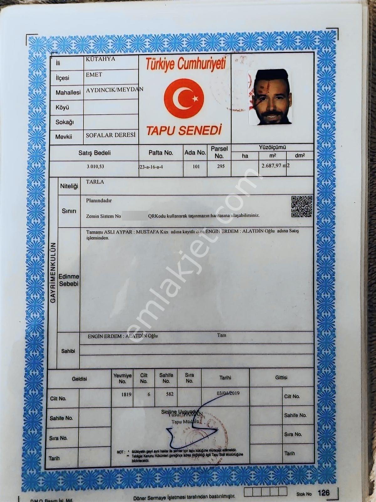 Engin Erdem'den Kütahyada Satilık Yatırımlık Tarlalar - Görsel 20