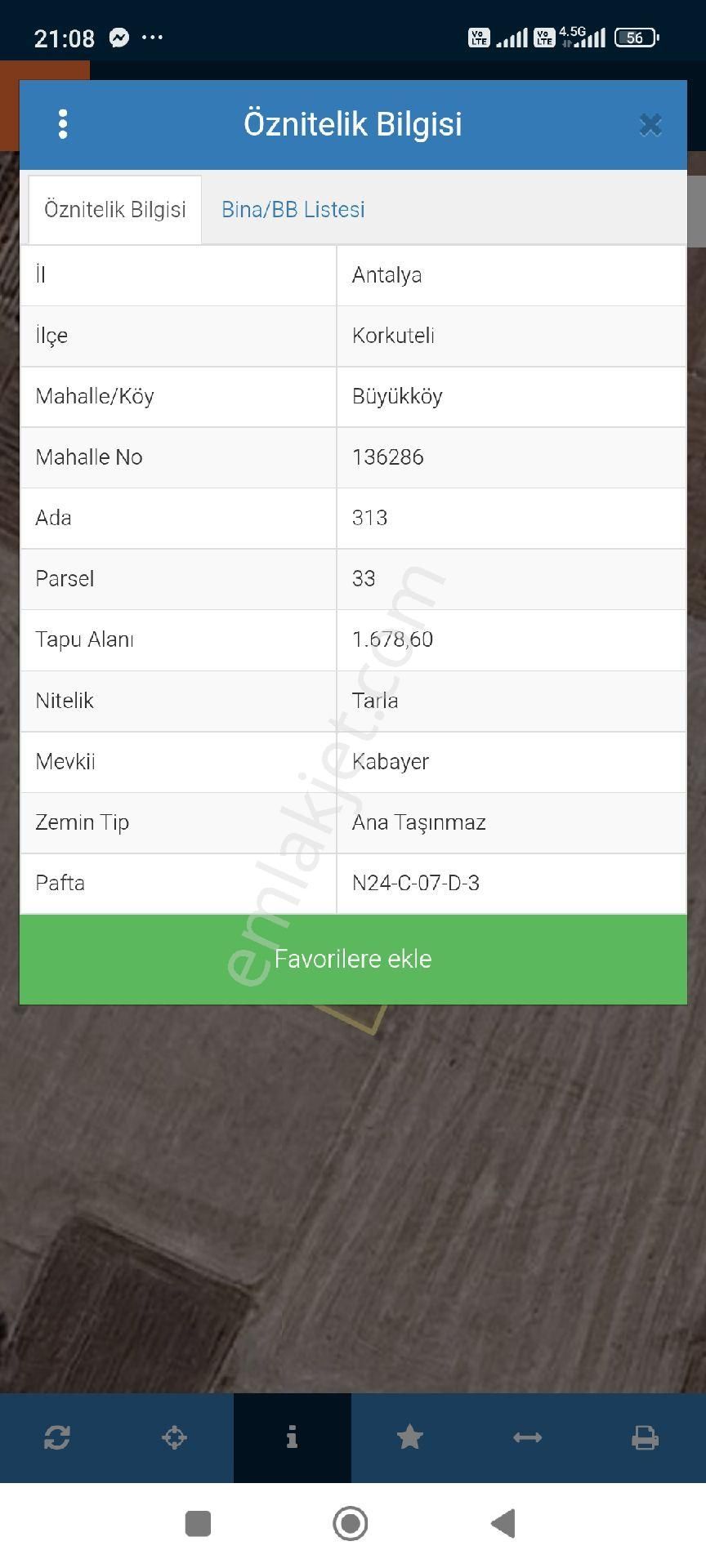 ✅korkuteli✅büyük Köyde ✅satılık 1.678m2 Tarla - Görsel 6