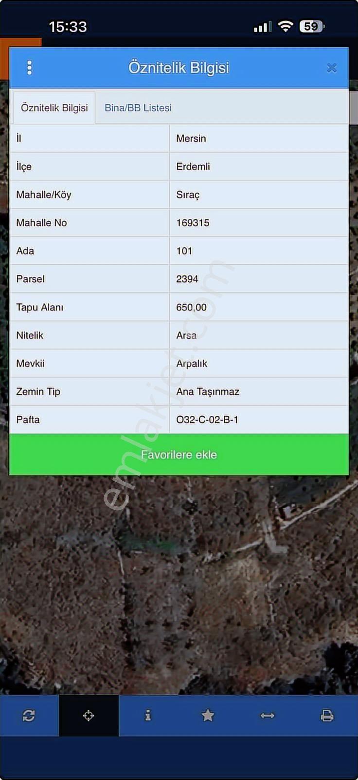 Erdemli Sıraç Deniz Manzaralı 650 M2 Villalık Arsa Önü Kapanmaz - Görsel 12