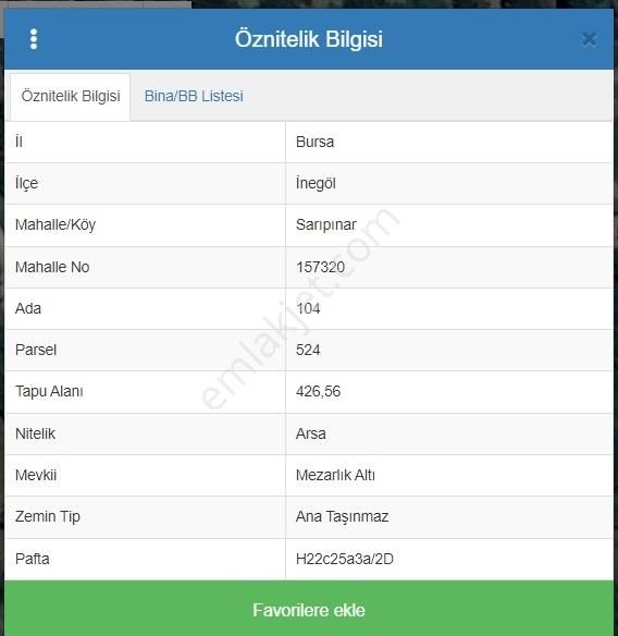 İnegöl Sarıpınar Da Satılık Konut İmarlı Arsa - Görsel 9