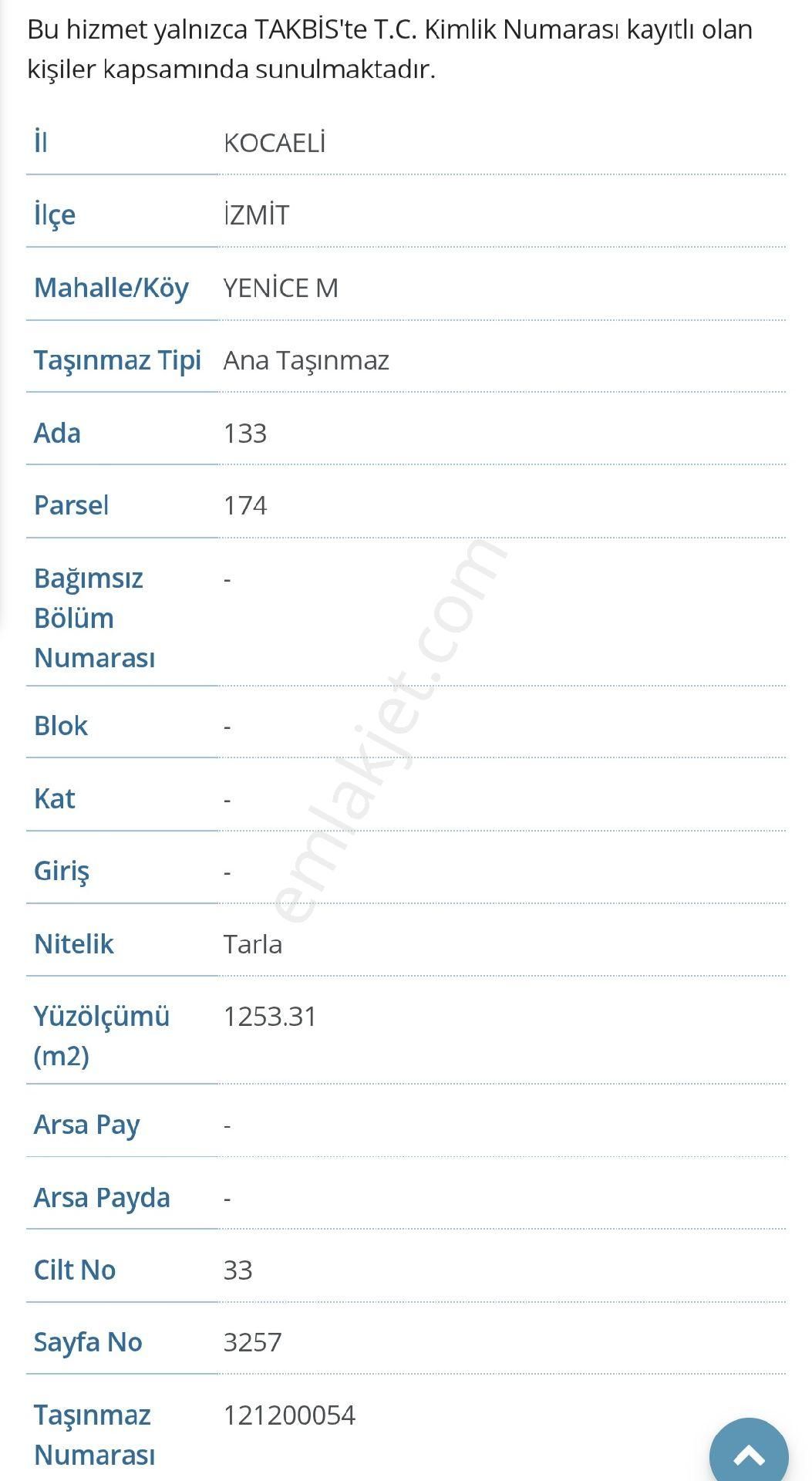 Sahibinden Satılık 1200 M2 Arsa Kocaeli/izmit/ - Görsel 8