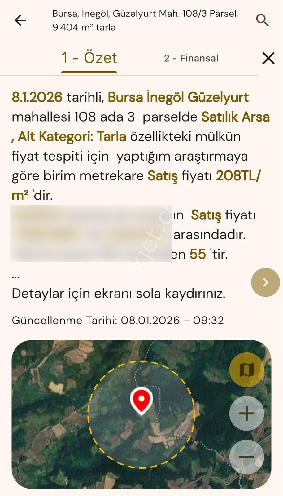 Bursa İnegöl Satılık Yatırımlık 9 Dönüm Fırsat Tarla - Görsel 7