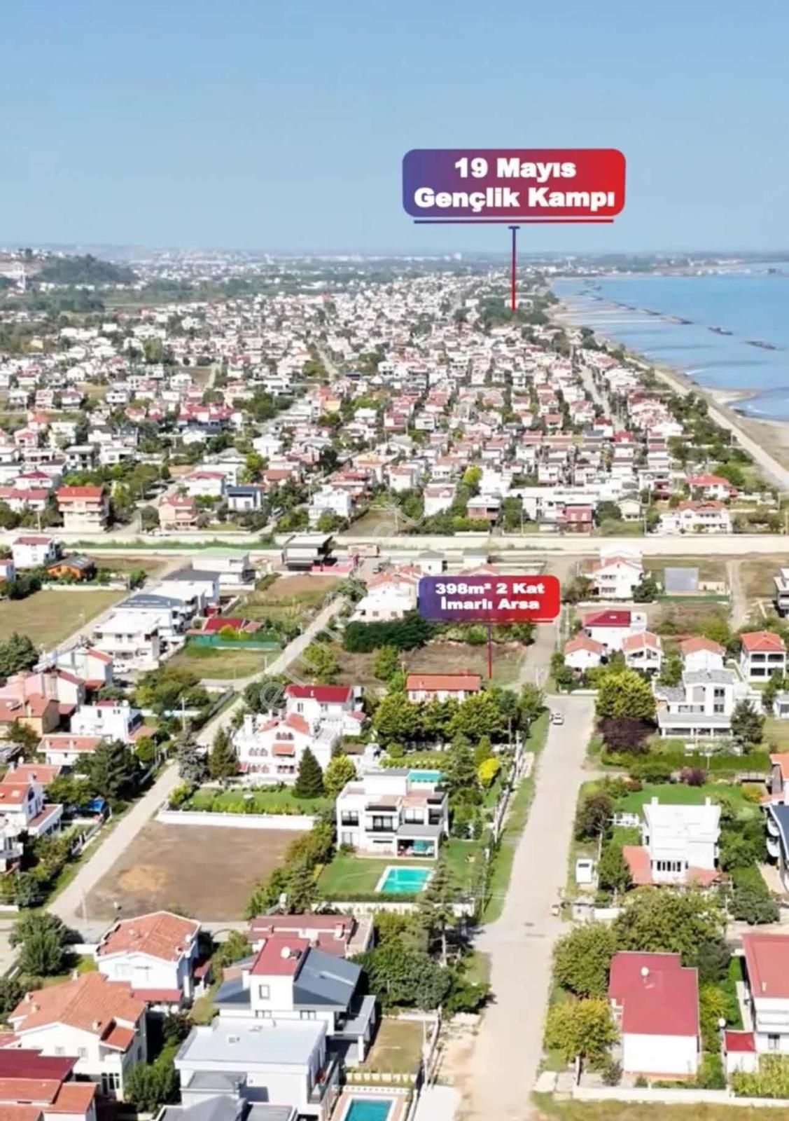 Denize 100 M Atakum Taflanda Köşe Konum 398 M² Arsa - Görsel 14