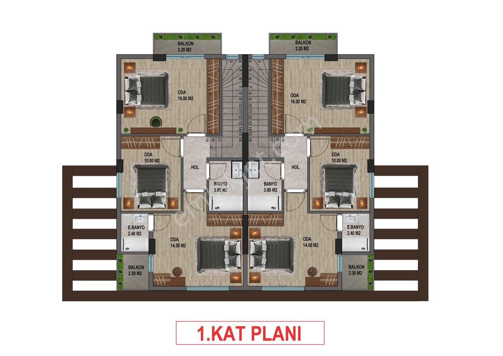 Davutlar'da Havuzlu Sitede İkiz Lüks Villalar - Görsel 14