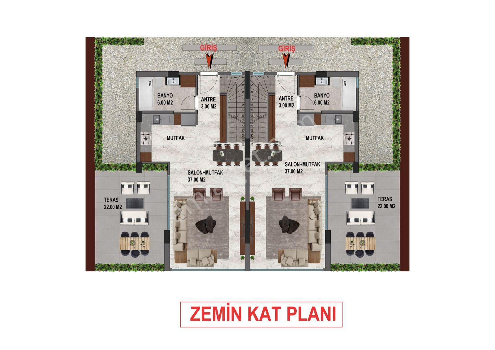 Davutlar'da Havuzlu Sitede İkiz Lüks Villalar - Görsel 13