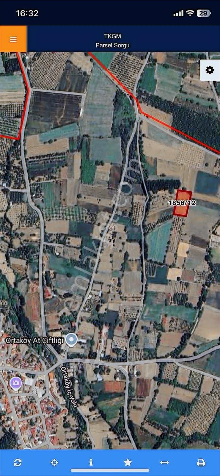 "anka Gayrimenkul Den Ortaköy Mah. Acill 3752 M2 Satılık Tarla"