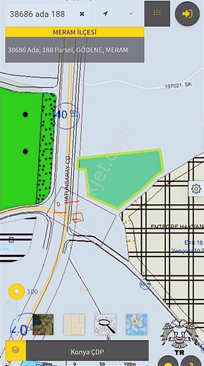 Meram Gödene Hatunsaray Yoluna Cepheli 12.060 M2 Bahçe - Görsel 3