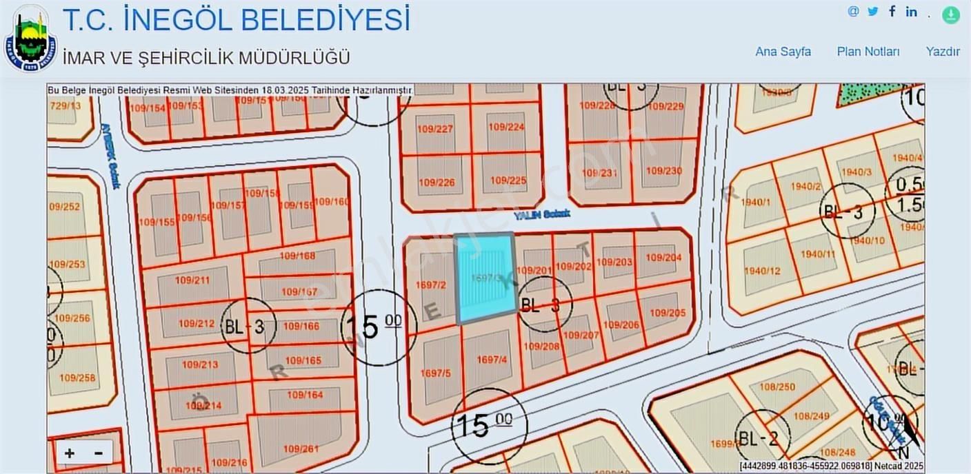 Ulucan'dan İnegöl Akhisar'da 6 Dairelik Satılık Mükemmel Arsa - Görsel 5