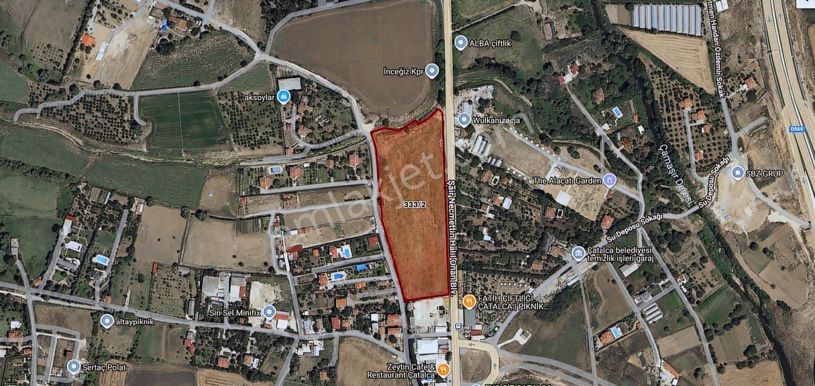 Çatalca Kaleiçi | İmara Komşu | Cadde Cepheli 2.600 M² Tarla - Görsel 2