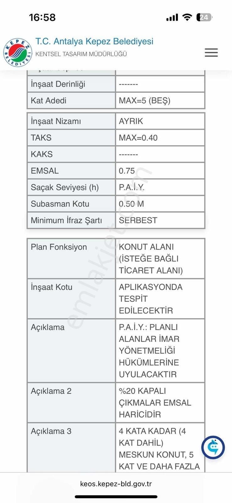 Selale Mahallesinde Varsak Bey Caddesinde Ticari Arsa - Görsel 3
