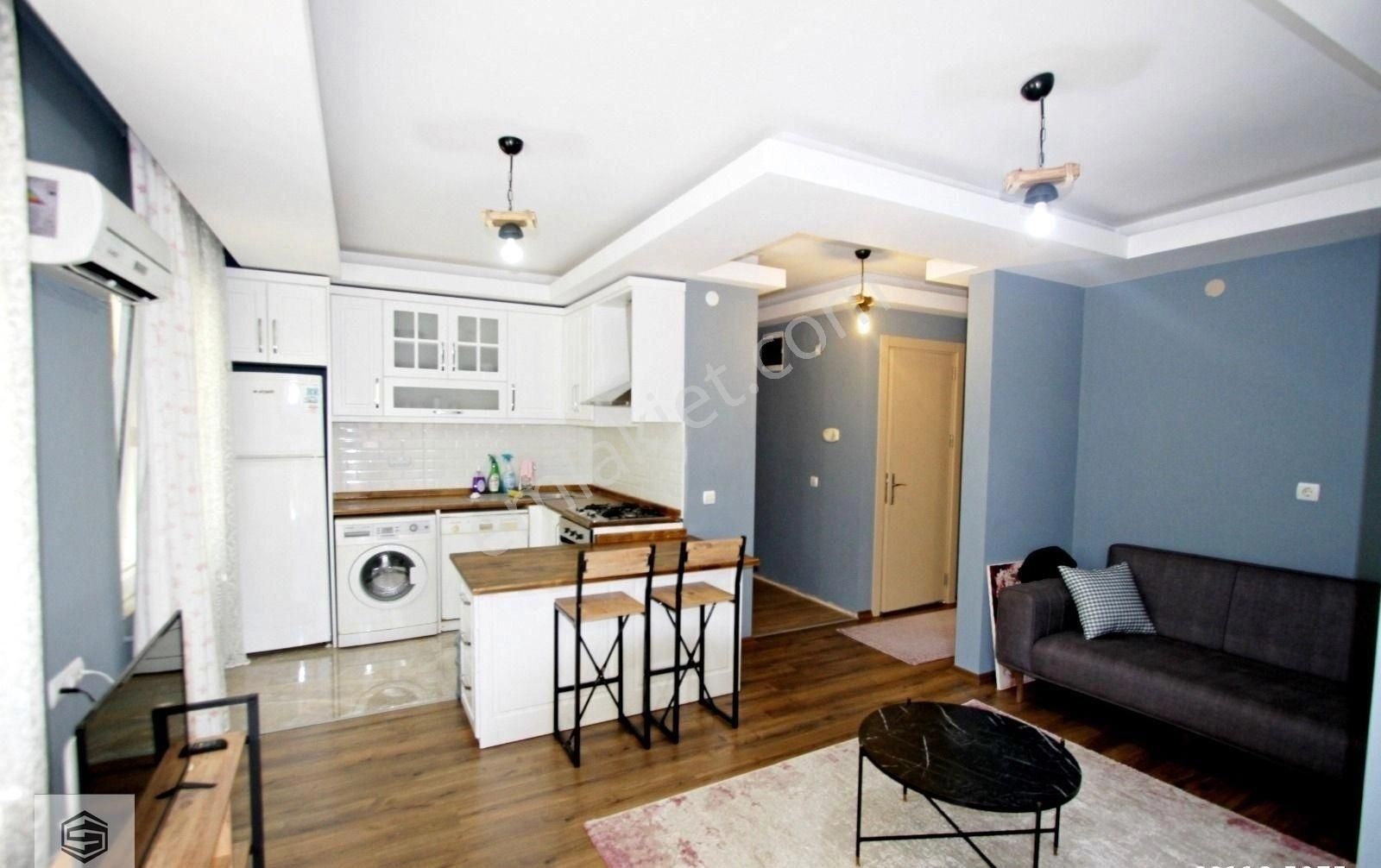 Muratpaşa Çağlayan Yalı Caddesinde Mobilyalı 2+1 Bahçe Katı