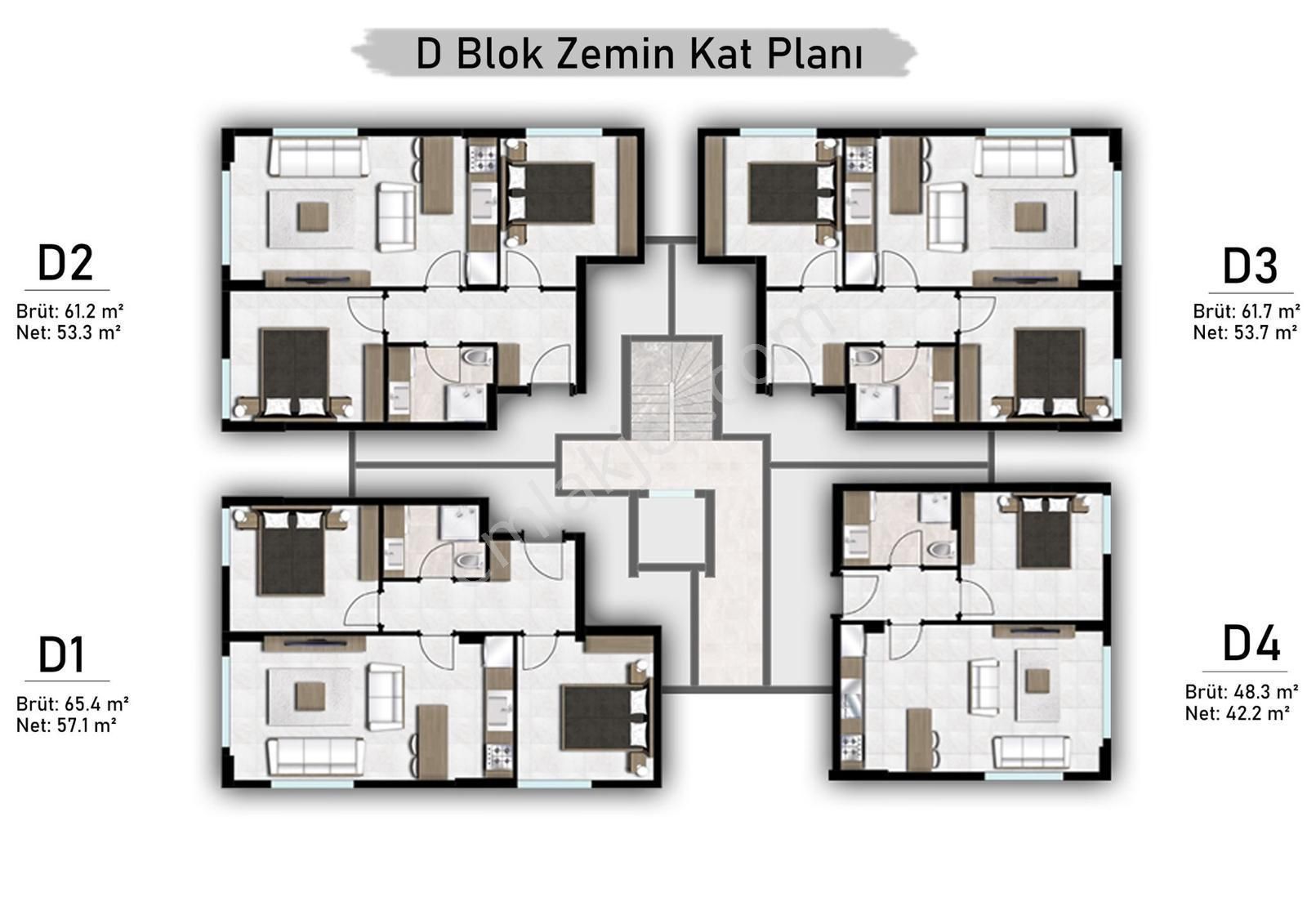 Davutlar Merkezde 1+1 Ve 2+1 Daireler - Görsel 10