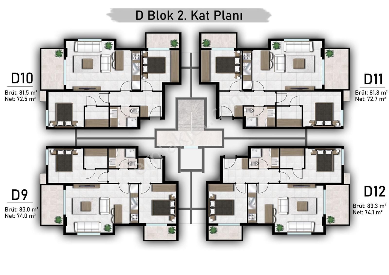 Davutlar Merkezde 1+1 Ve 2+1 Daireler - Görsel 14