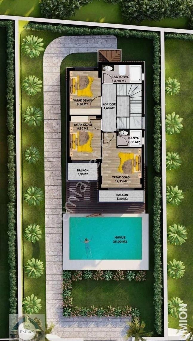 Muğla Sarıgerme'de Satılık 4+1 Deniz Manzaralı Havuzlu Villa - Görsel 9