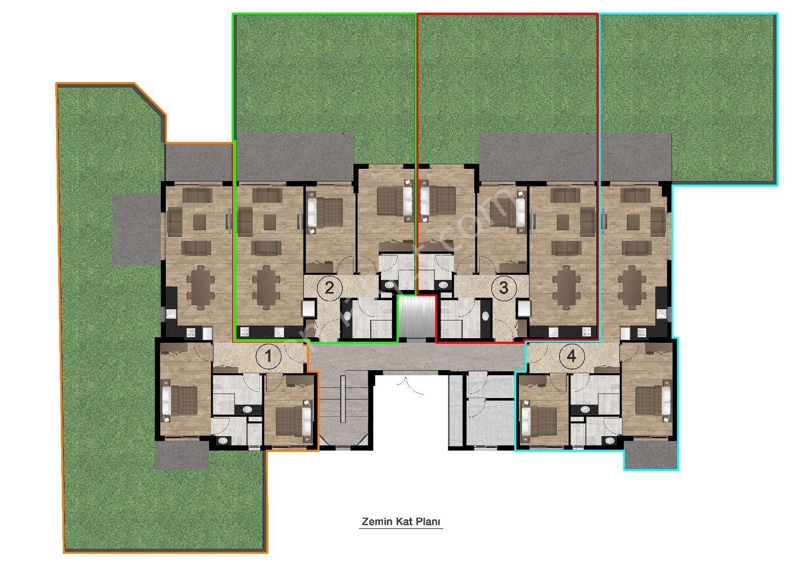 Güzelçamlı'da 1+1 - 2+1 Ve 3+1 Dubleks Seçenekli Yeni Proje - Görsel 14