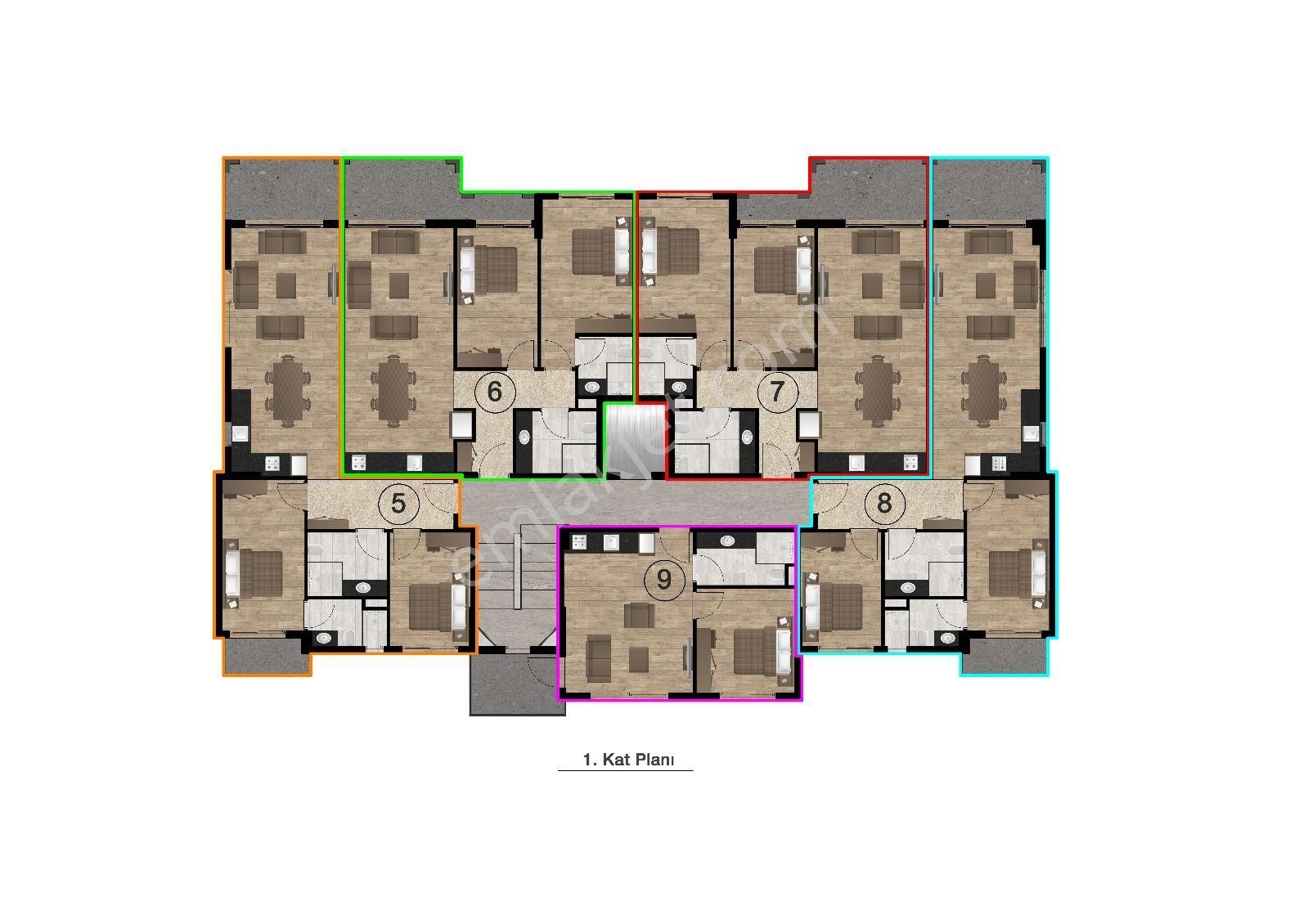 Güzelçamlı'da 1+1 - 2+1 Ve 3+1 Dubleks Seçenekli Yeni Proje - Görsel 16