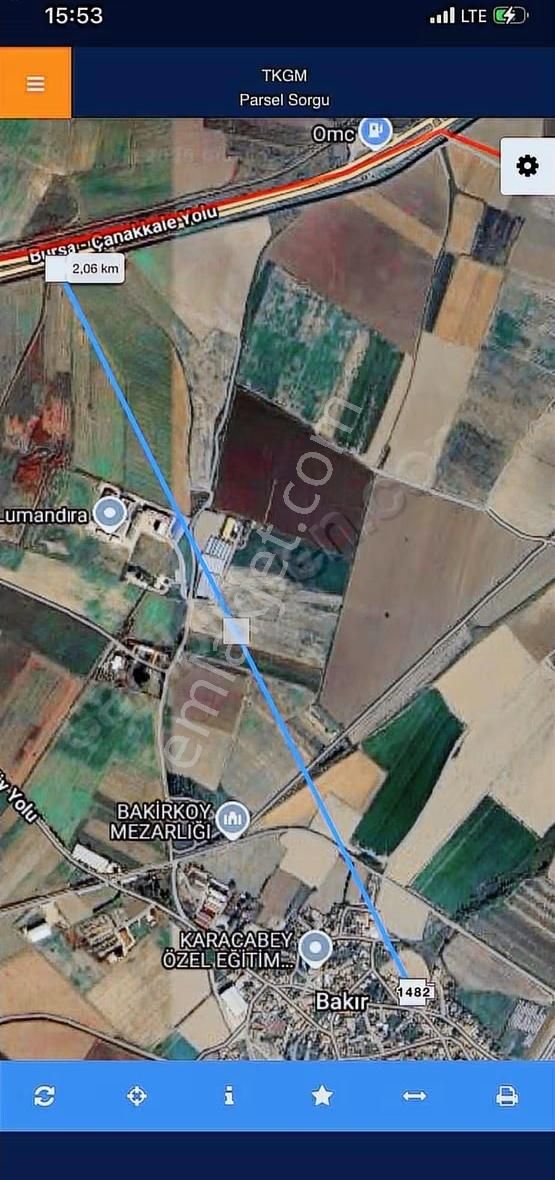 Dialog Piramitten Karacabey Bakırköy'de Yatırımlık İmarlı Arsa - Görsel 2