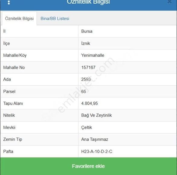Dialog Piramit Gayrimenkul İznik Yenimahalle 4804m2 Satılık Bağ - Görsel 3
