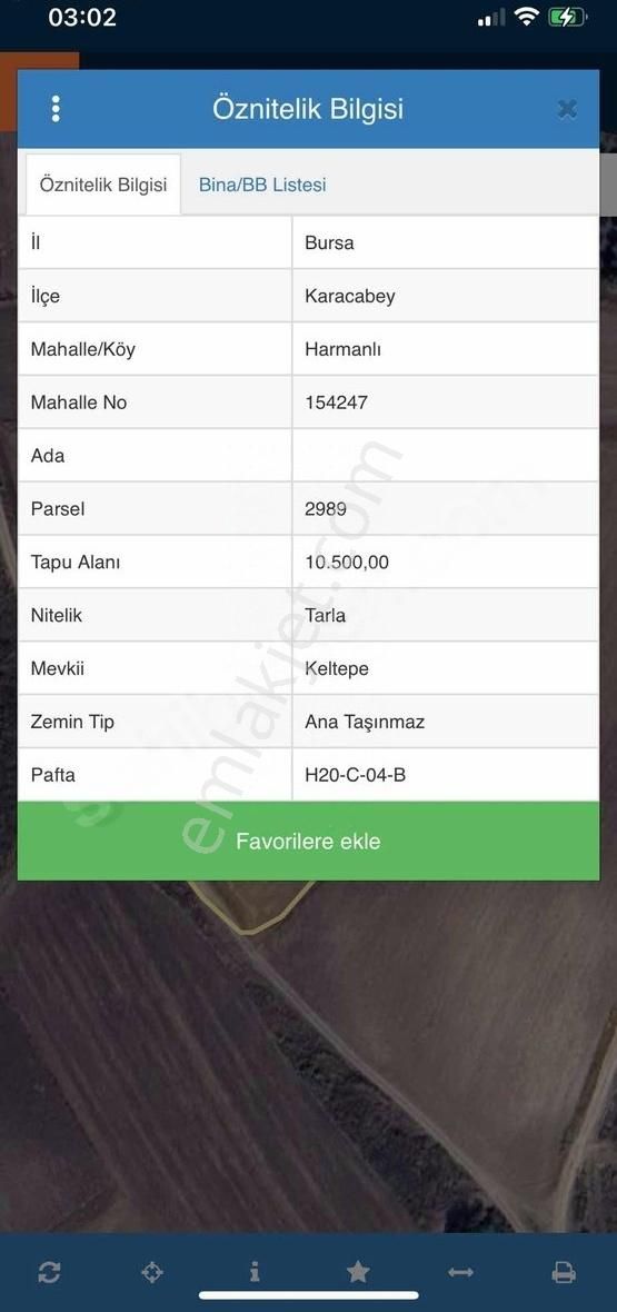 Dialog Piramitten Karacabey Harmanlı'da Satılık Tarla