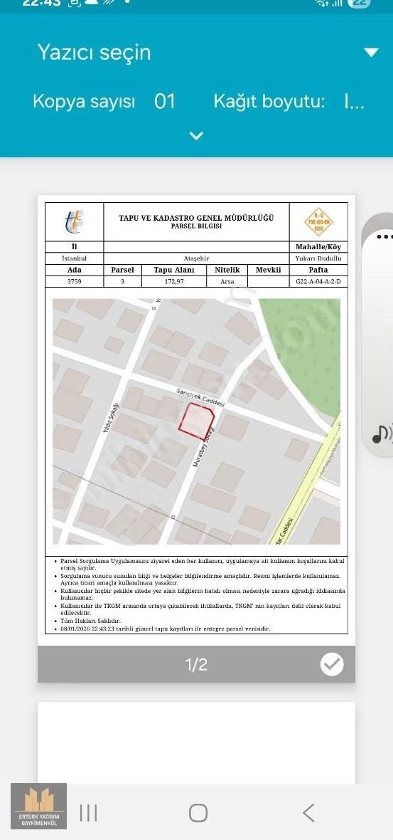 Ataşehir'de 172m2 Satılık Köşebaşı Arsa - Görsel 6