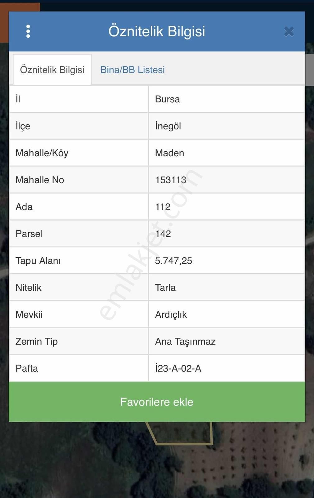 İnegöl Maden De Yola Cephe 5700 M2 Satılık Arazi - Görsel 4