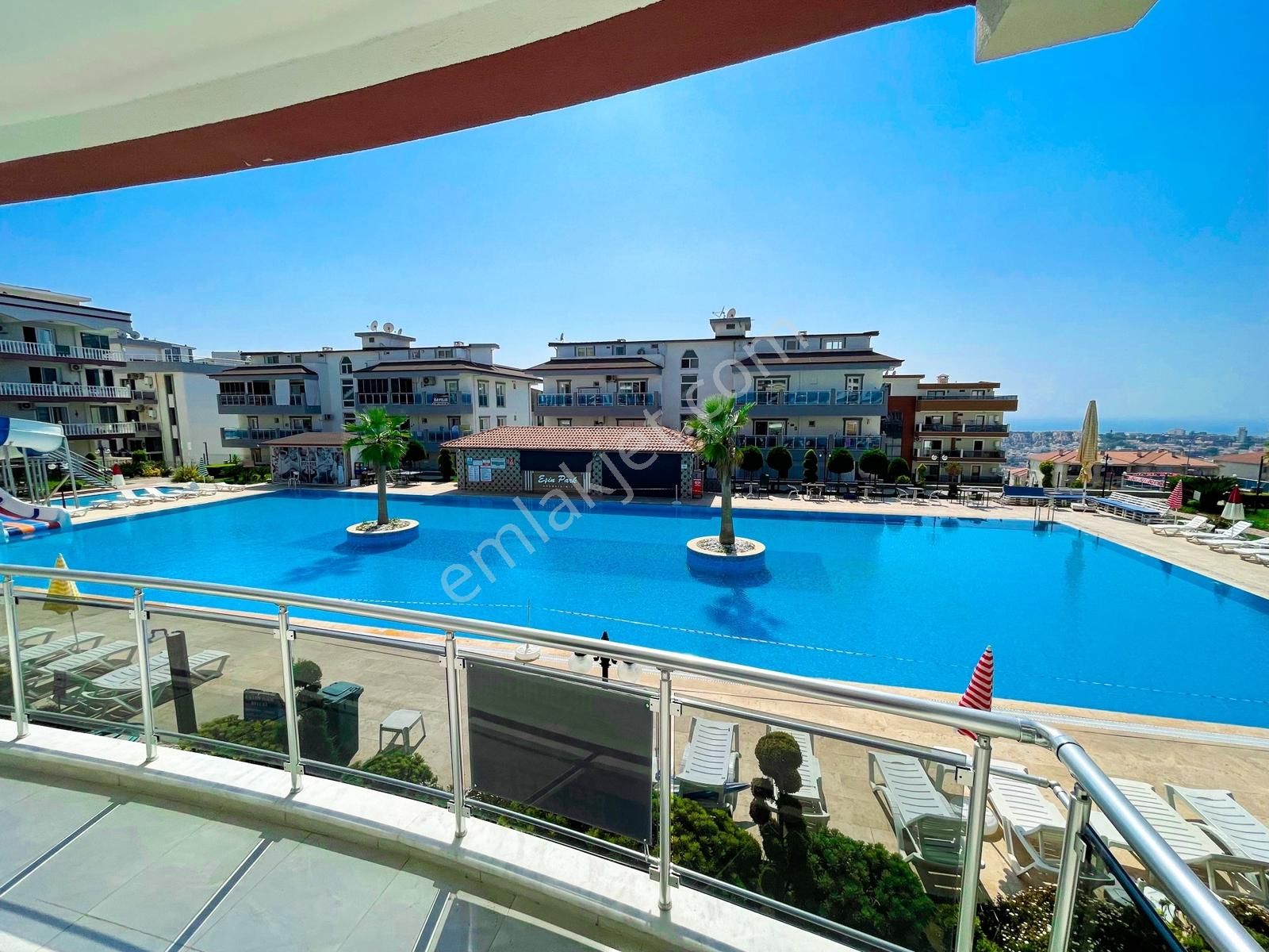 Villa Tv'den, 3+1 Havuzlu Sitede Deniz Manzaralı Eşyalı Daire - Görsel 2