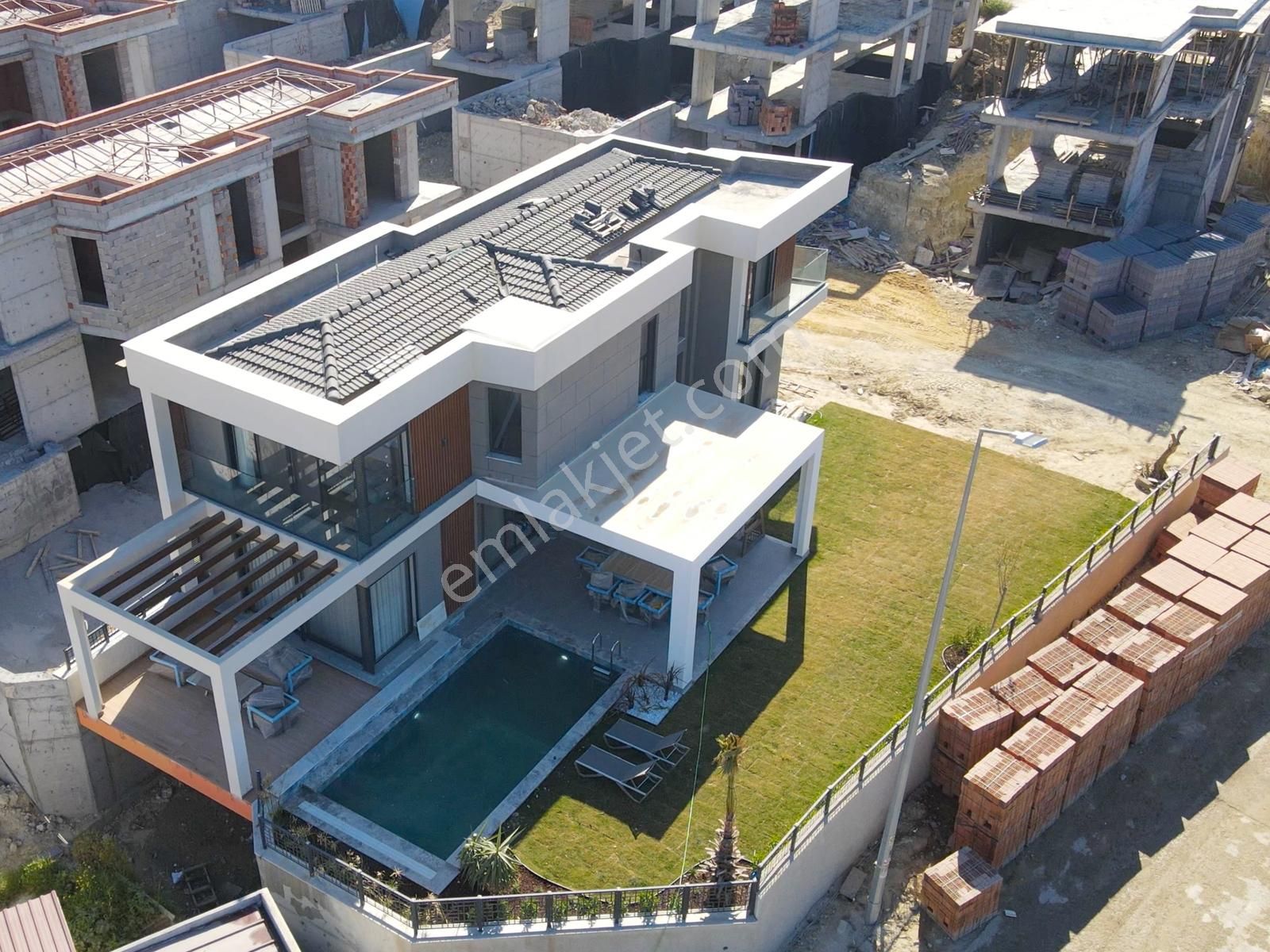 Villa Tv'den, Özel Havuzlu, Deniz Manzaralı Hamam Saunalı Villa - Görsel 11