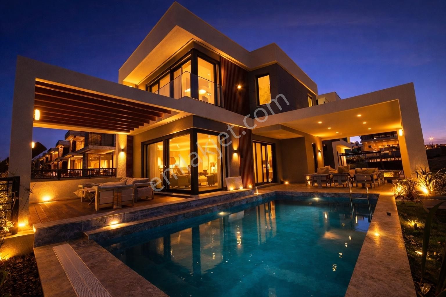 Villa Tv'den, Özel Havuzlu, Deniz Manzaralı Hamam Saunalı Villa