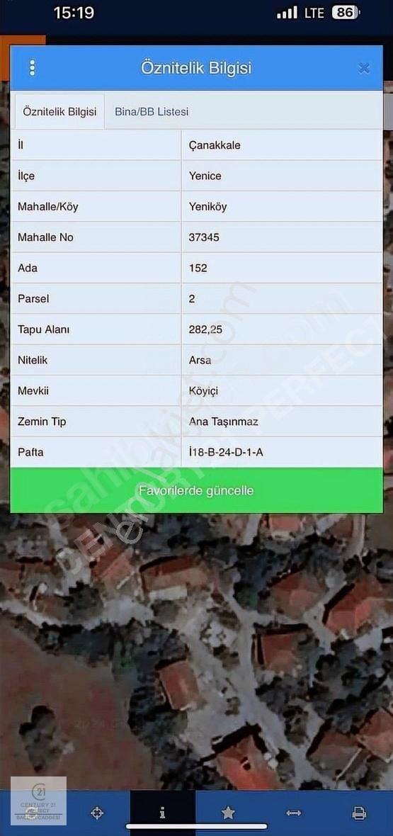 Yenice Yeniköy'de Köy İçi İmarlı 282 M2 Köyün Orta Yerinde