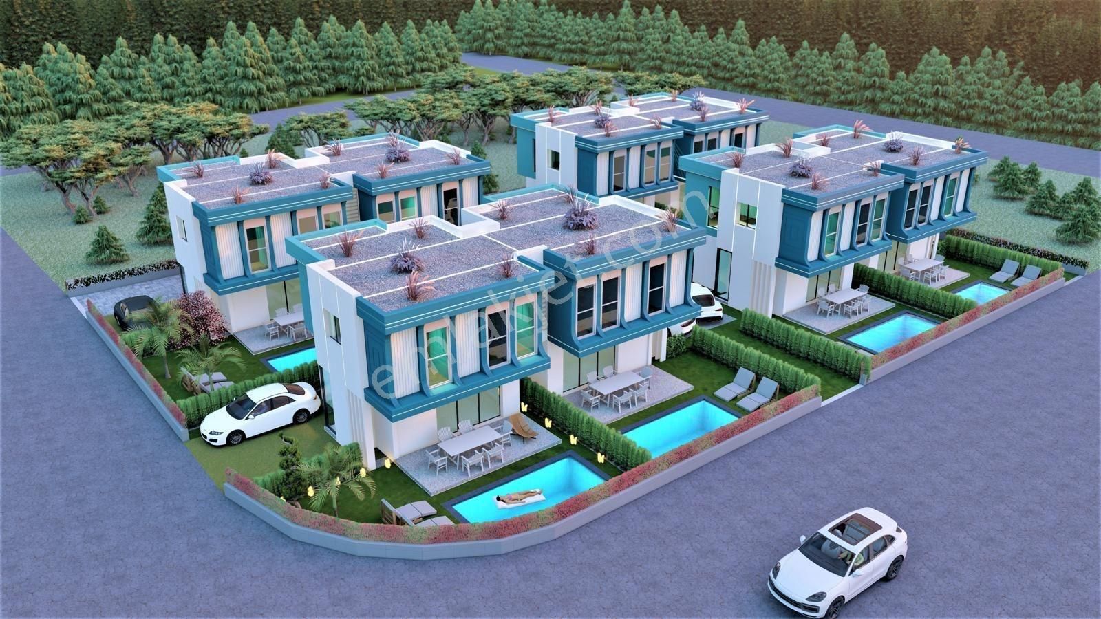 Davutlar Satılık Yolun Altı Havuzlu Villalar - Görsel 3