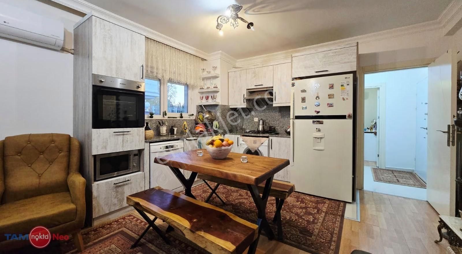 Güzelobada Kapalı Ve Açık Balkonlu, Şık Eşyalı,çift Klimalı 1+1 - Görsel 5