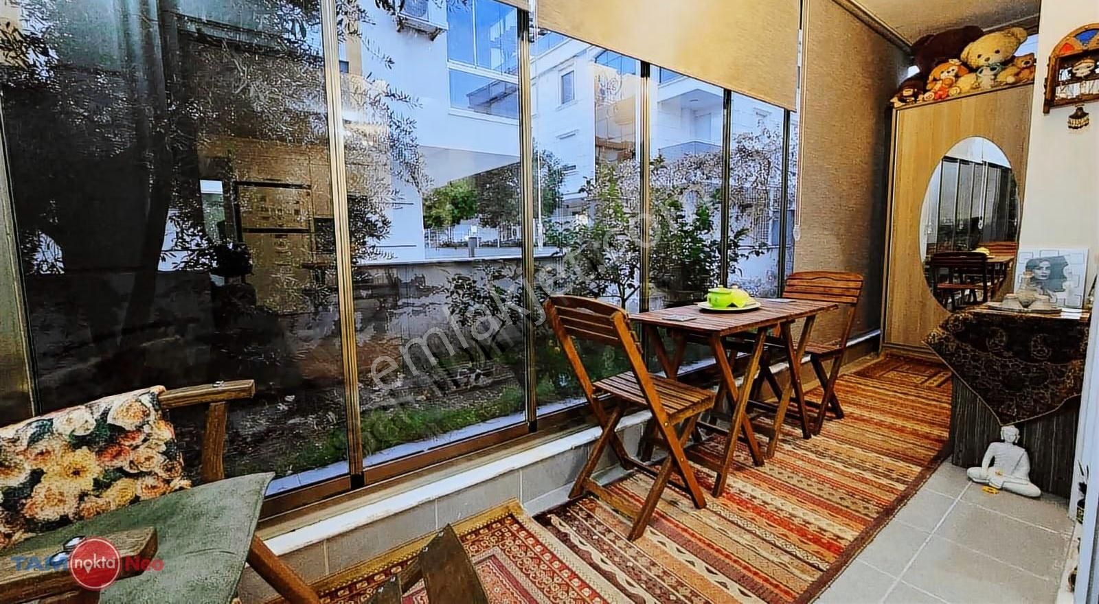 Güzelobada Kapalı Ve Açık Balkonlu, Şık Eşyalı,çift Klimalı 1+1 - Görsel 9