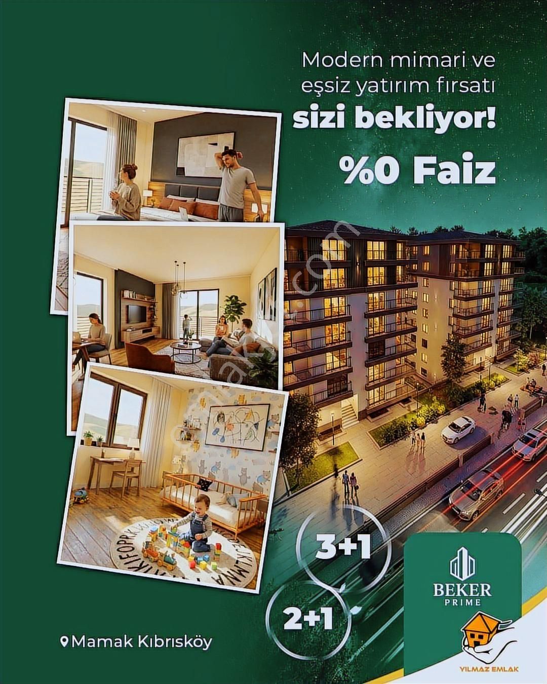 ꧁▇yılmaz'dan▇꧂beker Prime Projemizde 3+1 50.000tl Taksit İle