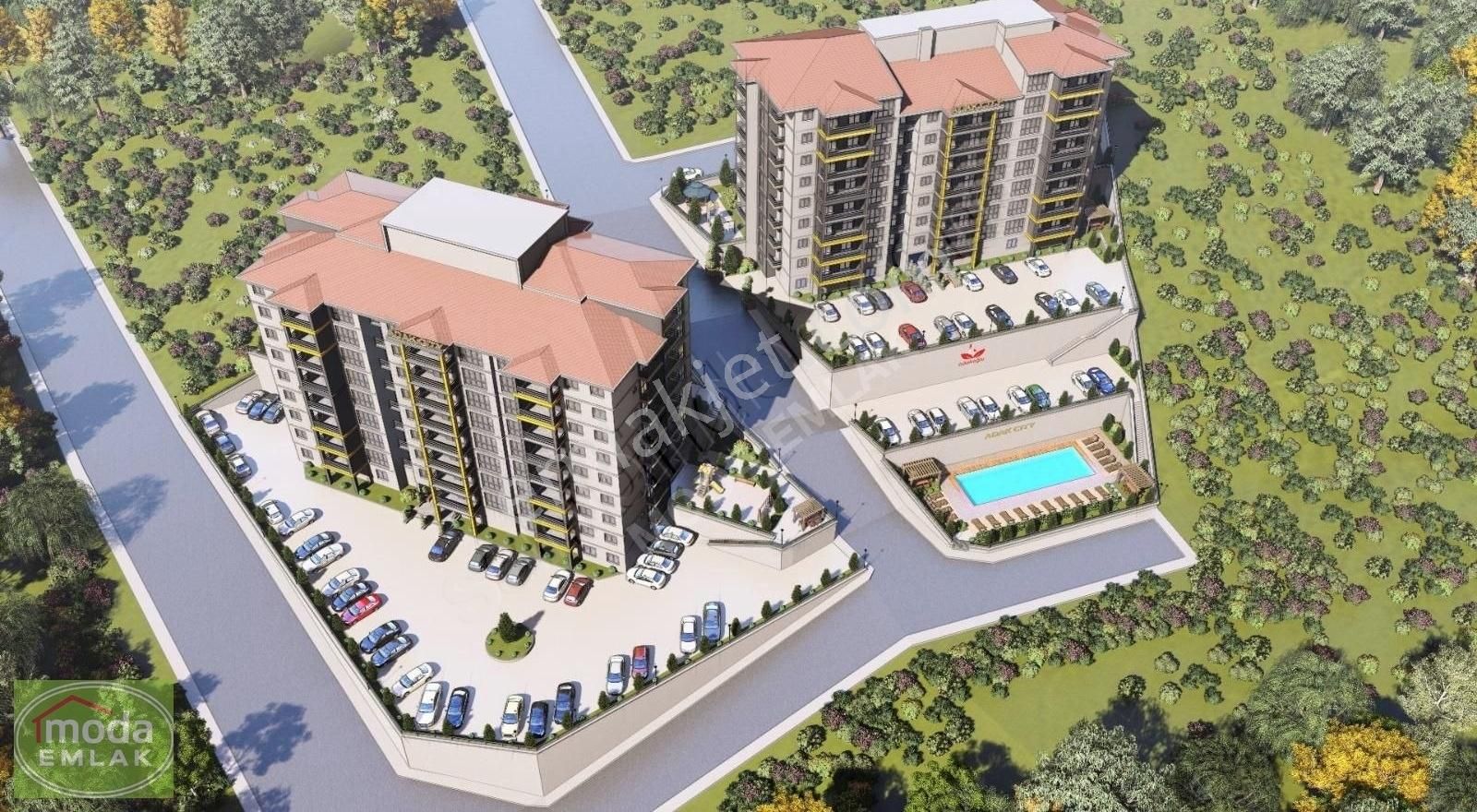 Kdz.ereğli Moda Emlaktan Kepez Terminal Bölg. Sat. Havuzlu Daire - Görsel 3