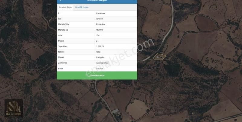 Assos'a Komşu Köyde Müstakil Girişli 1777 M² Arsa Fırsatı. - Görsel 5