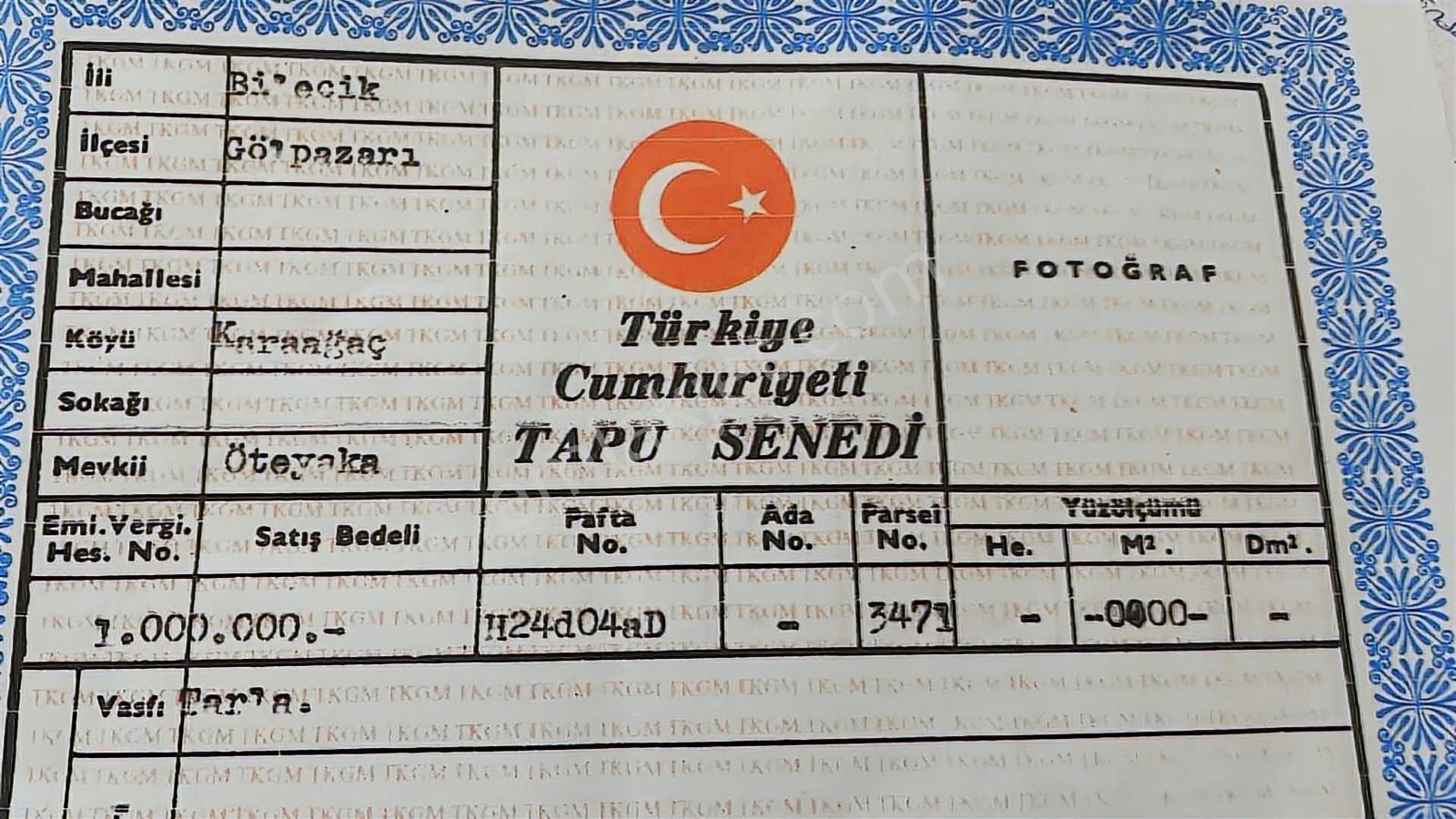 Acill Bilecik Gölpazarı Karaağaç Mah.kelepir Yerler - Görsel 21