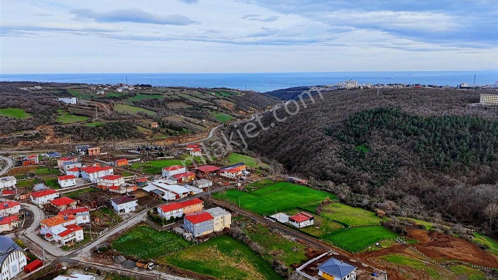 İncesu'da Deniz Manzaralı Villa İmarlı Önü Park Köşe 1118m² Arsa - Görsel 12
