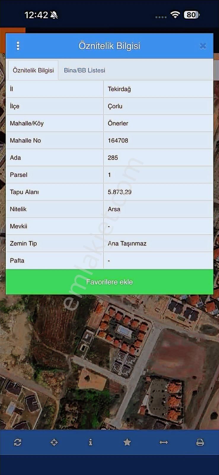Tekırdağ Çorlu Önerler 5873 Metre² Satılık Vılla Arsası - Görsel 2
