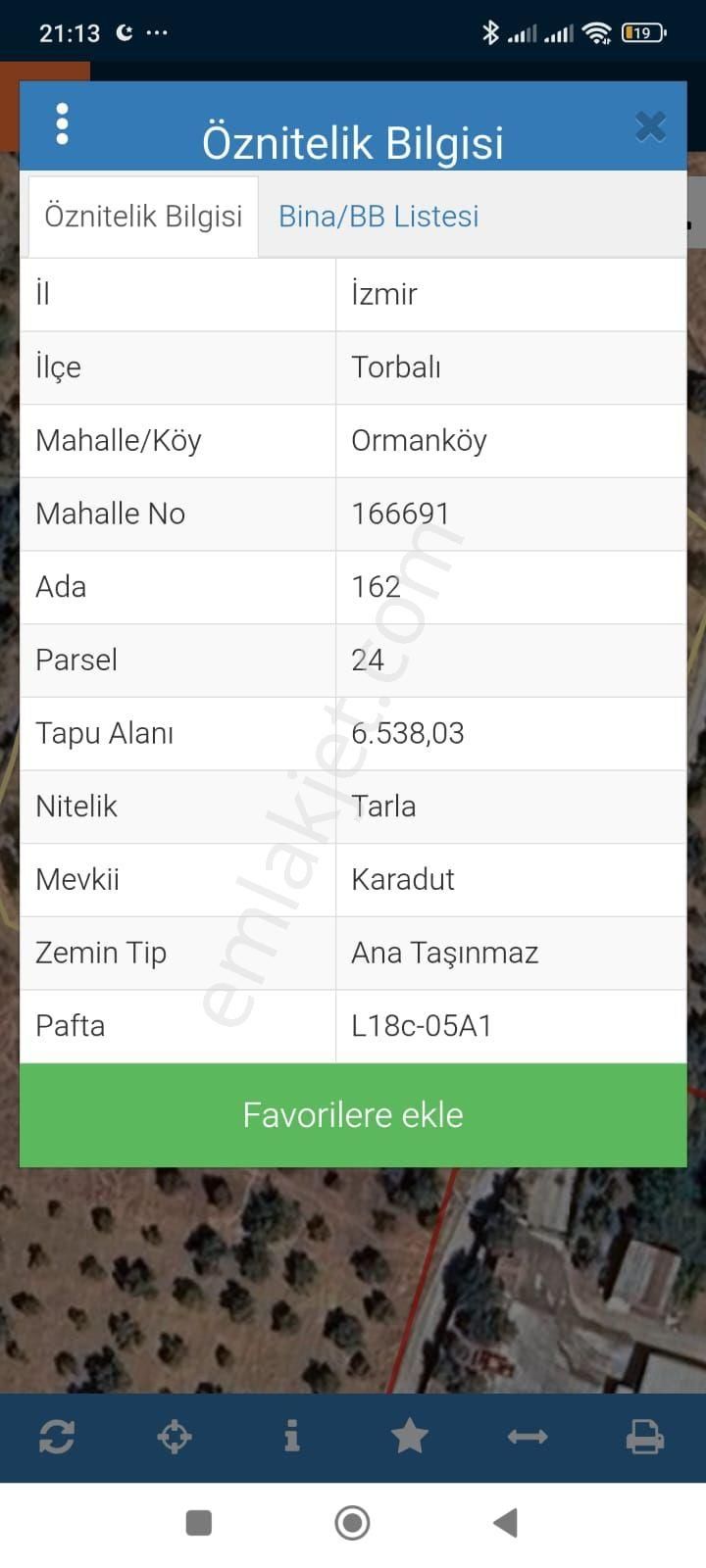 Torbalı Ormanköy 600 Mk Miras Hisse Tapudan Satış Yol Kenarı - Görsel 5