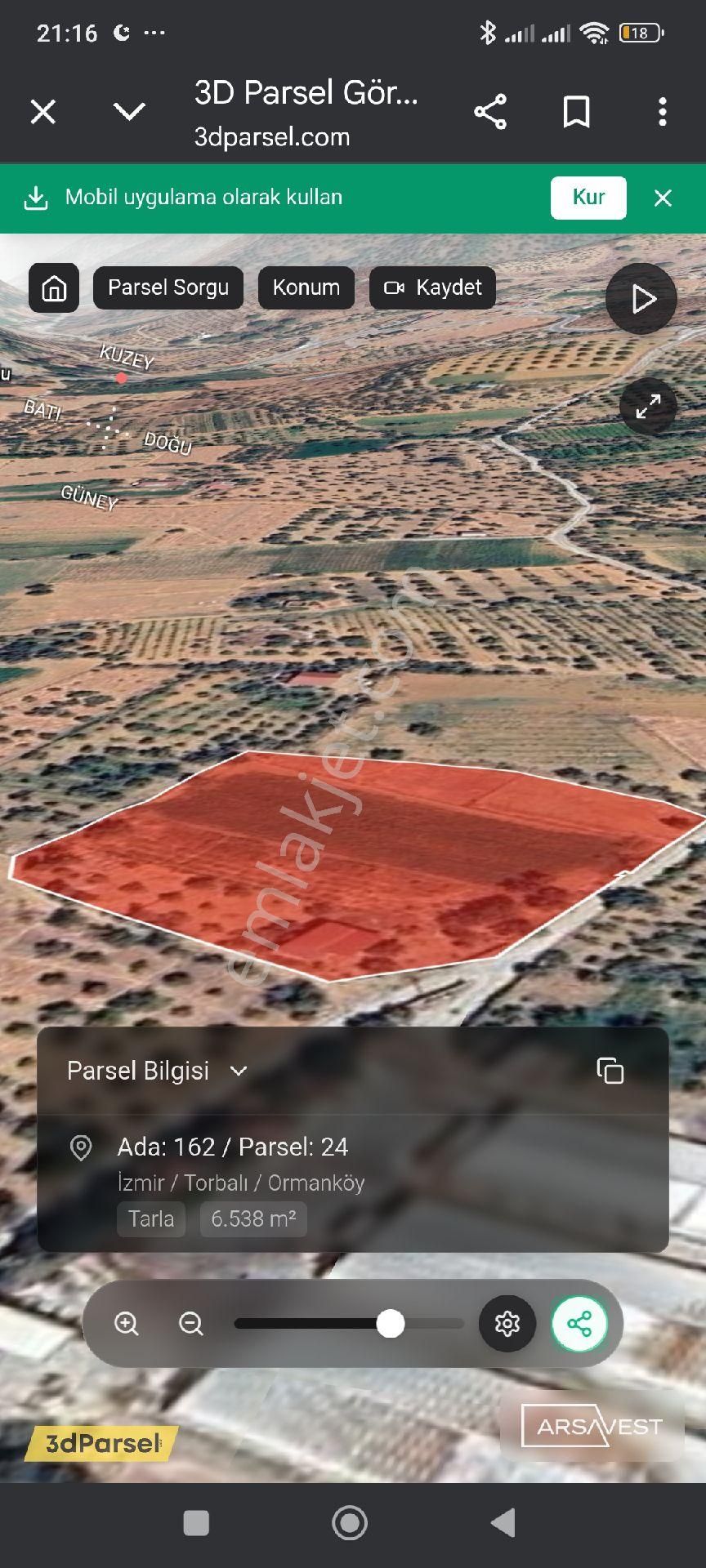 Torbalı Ormanköy 600 Mk Miras Hisse Tapudan Satış Yol Kenarı - Görsel 17