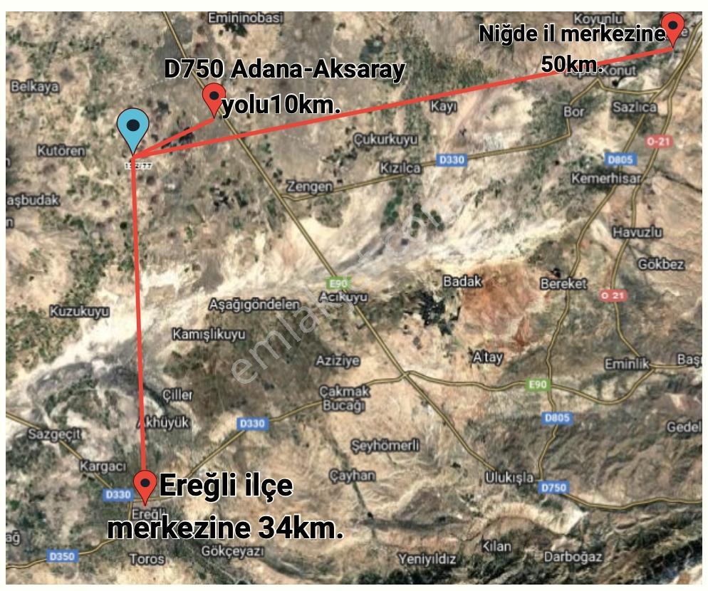 Acil! Konya Ereğli Kutören, Elma Bahçeleriyle Çevrili Fırsat - Görsel 4