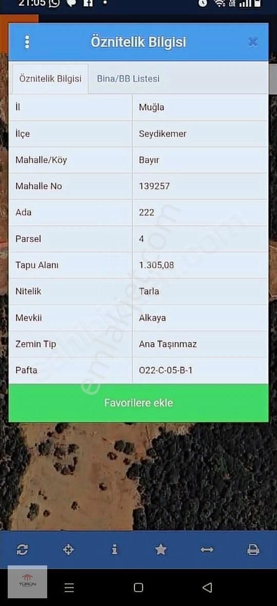 Seydikemer Bayır Kupon Tarla - Görsel 2