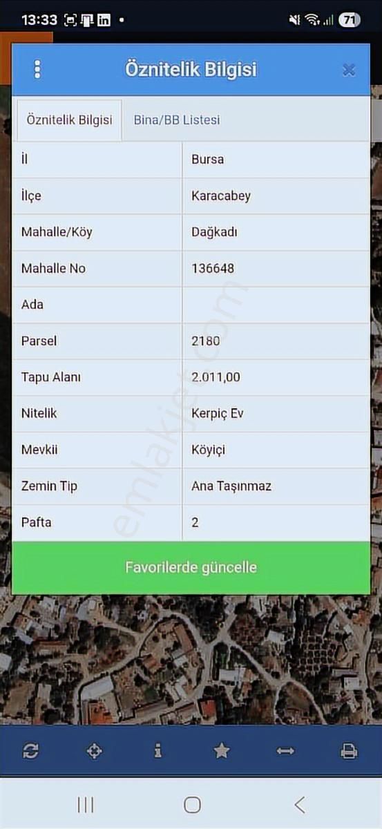 Karacabey Dağkadı Köyü Satılık Müstakil Ev 2011m2 Bahçe Yht 2 Km - Görsel 2