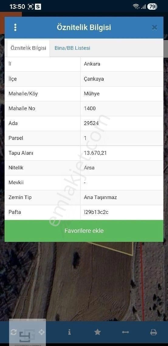 Ankara Çankaya Mühye Mahallesinde Satılık Arsa