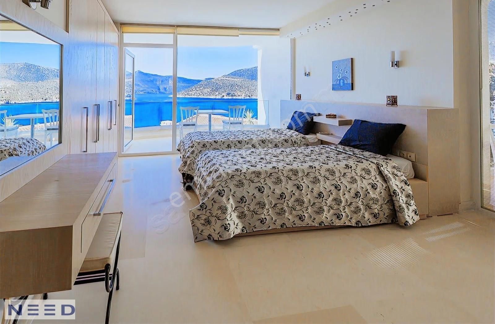 Kalkan Kömürlükte Harika Manzaralı Modern 4 Yatak Odalı Villa - Görsel 6