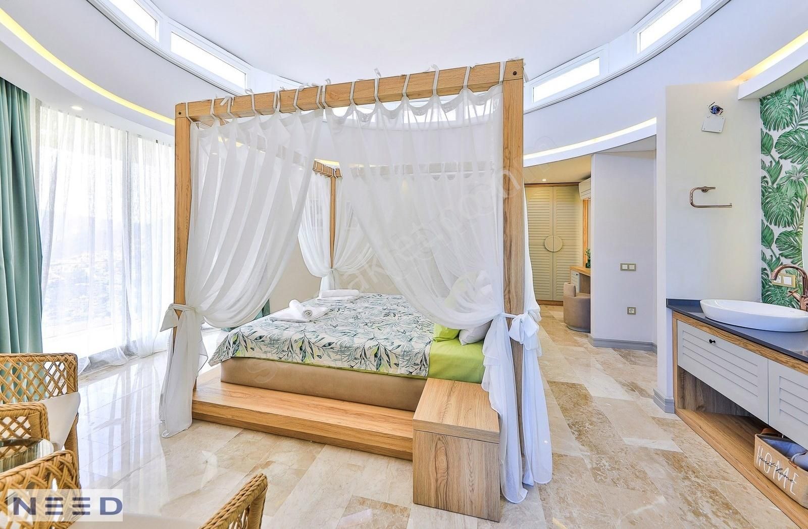 Kalkan Kızıltaşta 5 Yatak Odalı Muhteşem Villa - Görsel 21