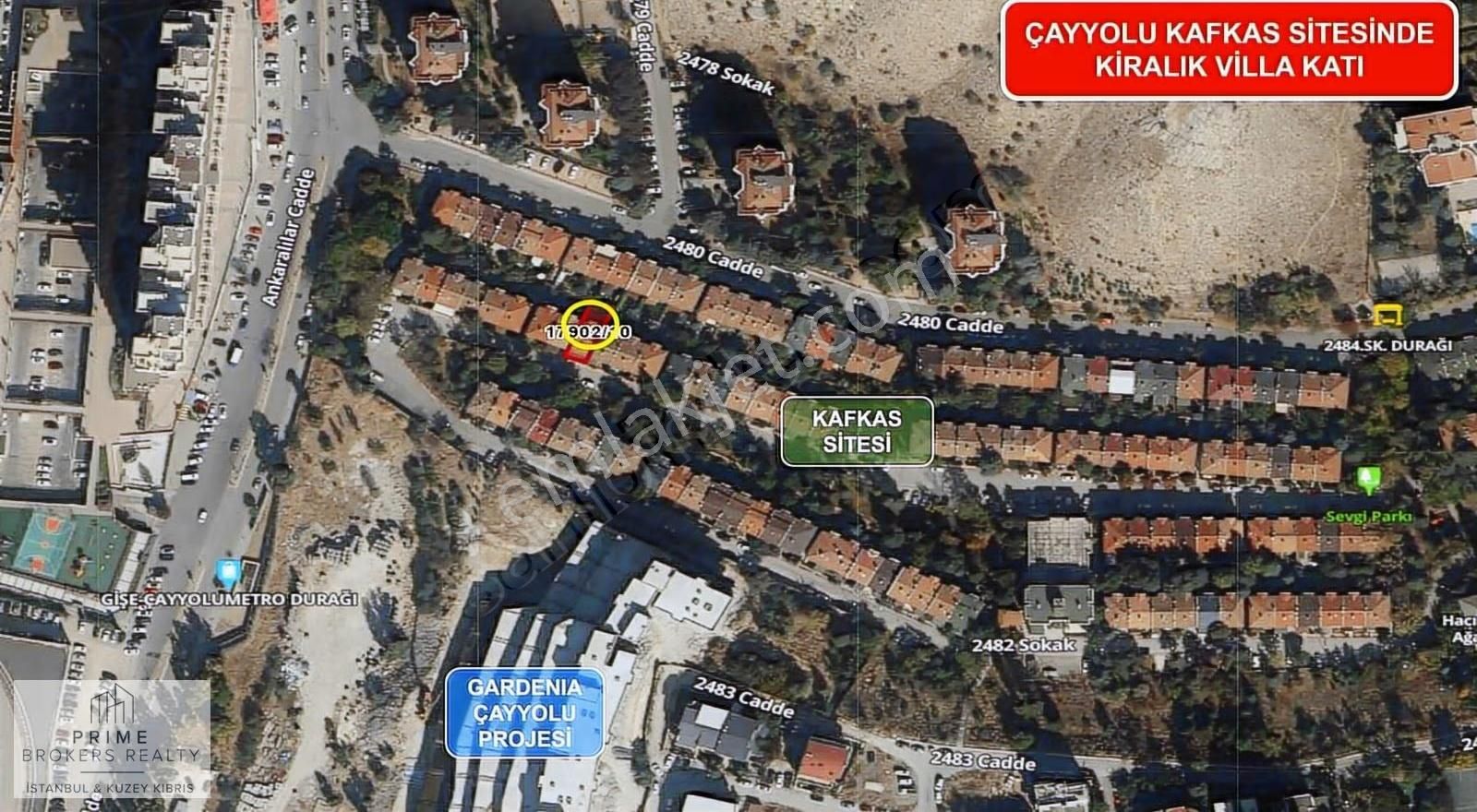 Çayyolu Kafkas Sitesinde Kiralık Villa Katı - Görsel 4