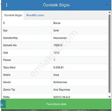 İznik Hacıosman, Kırkharman Köy Merkezinde Satılık Tarla - Görsel 4