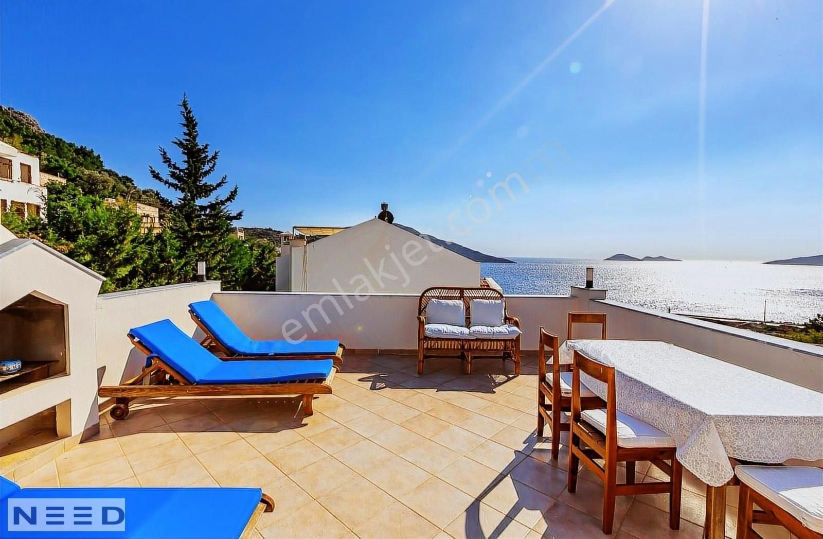 Kalkan Oldtown'da 4+1 Deniz Manzaralı Villa - Görsel 5