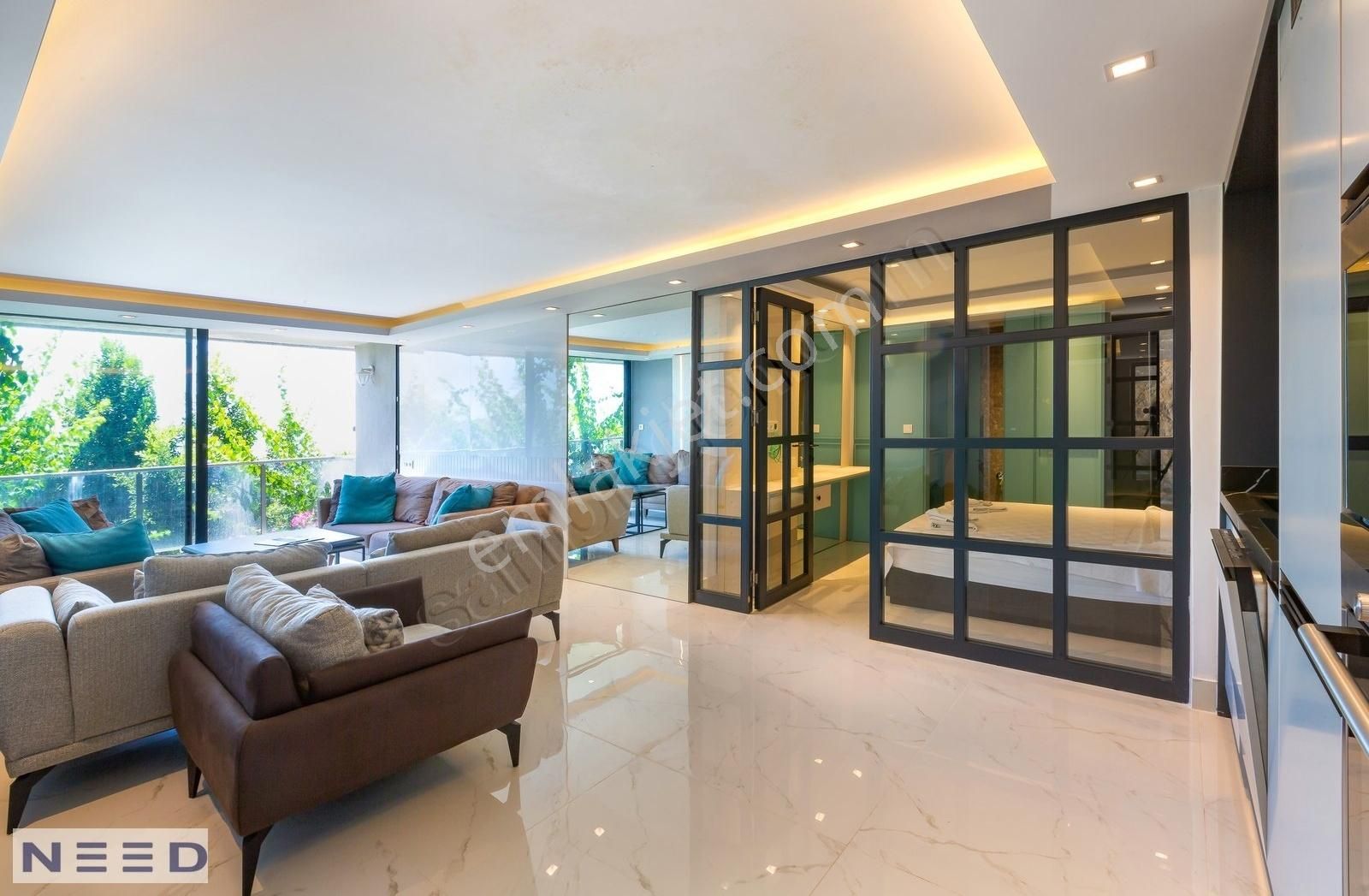 Muhteşem Deniz Manzaralı 5+2 Özel Havuzlu Garajlı Villa... - Görsel 28